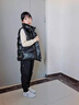 G.DUCKKIDS2025新款中大童羽絨棉馬甲女童外穿亮面免洗坎肩寬松背心外套潮 黑色 170 曬單實(shí)拍圖