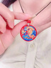 喜?？凳掷L唐卡吊墜彩繪龍牌朱砂吊墜男士屬龍本命年掛件項鏈女生日禮物 珠鏈款 曬單實(shí)拍圖