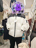 FENGEYA香港潮牌短款輕暖女款羽絨服女裝2025新款冬款衣服派克服女士外套 白色 M（136-155斤） 曬單實(shí)拍圖