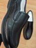老爺車(chē)休閑皮鞋男真皮春秋商務(wù)正裝男鞋中老年爸爸鞋子男一腳蹬牛皮軟底 LYCB6103黑色 40 曬單實(shí)拍圖