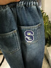 史努比童裝男童牛仔褲秋冬款2024兒童褲子冬季男大童休閑長(cháng)褲冬裝加絨褲 曬單實(shí)拍圖
