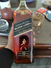 尊尼获加（JOHNNIE WALKER）洋酒 黑牌黑方 12年苏格兰调和型威士忌1000ml盒装 实拍图