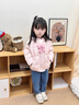 班喜迪【三防】女童羽絨服冬季2025新款兒童冬裝外套寶寶輕薄防寒小童裝 粉色 100 充絨量：32g 曬單實(shí)拍圖