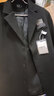艾梵斯貝韓版設計感小眾高級西裝情侶時(shí)尚墊肩寬松休閑小西服外套男女INS 黑色 L 曬單實(shí)拍圖