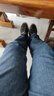 柒牌【含羊毛】牛仔褲男春秋厚款復合絨保暖休閑百搭直筒男褲 曬單實(shí)拍圖