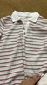 百圖betu女裝春夏新款T恤撞色小香風(fēng)條紋短袖T恤上衣女2502T16 粉條紋 M 曬單實(shí)拍圖