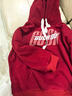 酒紅色連帽衛衣男士秋冬加絨加厚2025新款高街潮牌青少年帽衫外套 酒紅色 XL 建議125-145斤 曬單實(shí)拍圖