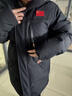 李寧（LI-NING）羽絨服男中長(cháng)款冬季新品連帽防風(fēng)加厚運動(dòng)服鴨絨保暖寬松休閑外套 標準黑 XL 曬單實(shí)拍圖