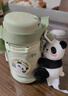 膳魔師（THERMOS）兒童吸管保溫杯禮盒帶杯套把手316L不銹鋼超輕幼兒上學(xué)學(xué)生杯TCKC 曬單實(shí)拍圖