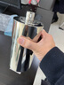 斯涅克（SNAKER） 斯涅克小酒壺304不銹鋼1一2斤裝白酒酒瓶加厚隨身便攜式圓柱形 2斤304鏡面鋼 4杯1漏 1L 曬單實(shí)拍圖