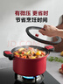蘇泊爾（SUPOR）抗菌微壓湯鍋不粘燜煮鍋微壓鍋煮粥燉菜鍋大湯鍋燃?xì)庠铍姶艩t通用 直徑 3-5人適用 可隨時開蓋 24cm 曬單實拍圖