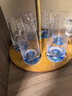 梵卡奇（FANKAQI）藍色冰山白酒杯分酒器套裝家用水晶玻璃帶刻度中式酒具酒壺 曬單實(shí)拍圖