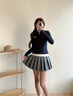 Teenie Weenie【美雅碧抗菌】小熊秋季長(cháng)袖T恤休閑紅色帽衫上衣女 黑色 S (160) 曬單實(shí)拍圖