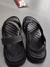 昌祥回力爸爸皮涼鞋男夏季新款外穿開(kāi)車(chē)休閑防滑軟底耐磨兩用涼拖鞋 黑灰色 44 曬單實(shí)拍圖