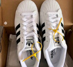 阿迪達斯adidas三葉草貝殼頭SUPERSTARII男女休閑鞋 IH8659 43碼 曬單實(shí)拍圖