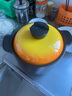 愛仕達（ASD） 砂鍋 家用耐熱陶瓷煲高湯燉湯燜煲仔飯燃氣灶明火適用燉肉燜飯鍋 【甄陶系列】蜜黃色 4.5L 曬單實拍圖