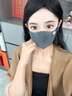 李寧保暖口罩秋冬季騎行面罩男女士防寒防風(fēng)塵面罩加厚騎車(chē)可水洗口罩 曬單實(shí)拍圖