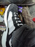 斯凱奇（Skechers）奧利奧熊貓鞋丨老爹鞋男女經(jīng)典黑白復古春夏輕便潮流增高運動休閑 男款-BKW/黑色/白色 42 曬單實拍圖