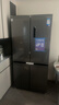 美的（Midea）571升純平全嵌字十字四開(kāi)門(mén)底部散熱一級能效變頻大容量智能冰箱BCD-571WUSPZM(E)幻影砂國家補貼 曬單實(shí)拍圖
