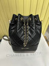 CHARLES&KEITH絎縫菱格鏈條水桶包雙肩包包女包女友生日禮物CK2-10701506 Black黑色 M 曬單實(shí)拍圖