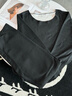 貓人（MiiOW）男士保暖內(nèi)衣男25年款羽絨蠶絲雙面磨絨10A抑菌秋衣秋褲修身套裝 【25年新升級羽絨蠶絲】暗夜黑-男 2XL （推薦140-170斤） 曬單實(shí)拍圖