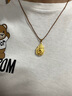 LIU GUI FU JEWELRY古法黃金葫蘆吊墜男女款999足金純金掛墜顯大顯粗送女友媽媽禮物 金重3.35g 金錢(qián)葫蘆吊墜（編繩款） 曬單實(shí)拍圖