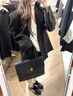 九寸陽光黑色西裝外套女2024新款春秋休閑西服高級(jí)設(shè)計(jì)氣質(zhì)韓版寬松閑顯瘦 黑色 M（95-105斤） 曬單實(shí)拍圖