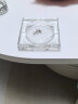 贝鲁斯水晶烟灰缸创意个性大号玻璃烟灰缸办公室酒店客厅摆件印字印标 透明13厘米（小号） 实拍图