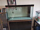 森森（SUNSUN）魚缸水族箱含魚缸過濾器燈大型金魚缸 黑色 新時尚1.2米長41.6cm寬底濾 帶棉+濾材 曬單實拍圖