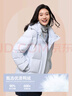 鴨鴨（YAYA）蓄熱短款羽絨服女2025年冬季新款時(shí)尚休閑寬松加厚保暖小個(gè)子外套 冰川藍 L (建議125-140斤) 曬單實(shí)拍圖