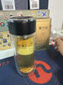 水宜生玻璃杯一鍵開蓋雙層防燙高檔便攜鵝蛋杯車載辦公泡茶杯水晶杯防燙 速開杯蓋300ml 曬單實拍圖
