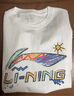 李寧短袖T恤文化衫男子LOGO字母印花圓領(lǐng)運動(dòng)服AHSU745 曬單實(shí)拍圖