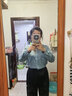 譚飛【啞光真絲襯衫】2025年早秋新款桑蠶絲氣質(zhì)長(cháng)袖襯衣上衣高級感女 淺藍色 XL 曬單實(shí)拍圖