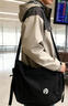 BLACKKISS中美品牌女包斜挎包帆布包餃子包女旅行包休閑包戶(hù)外包男包通用包 黑色大號（建議男生或高個(gè)子女生拍）（優(yōu)質(zhì)版）容量大 曬單實(shí)拍圖