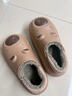 ECAC卡皮巴拉兒童棉拖鞋男童2025新款秋冬女寶寶室內防滑防水保暖棉鞋 棕色【專(zhuān)為兒童設計】防水保暖 32 -33【適合31-32腳穿 】 曬單實(shí)拍圖