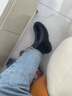JINGCE 馬丁靴男潮文藝青年百搭英倫風切爾西靴子黑色高幫工裝男靴潮中 MY219黑色加絨款 42 曬單實拍圖