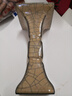承琉老物件仿古玩哥窯黃釉金絲鐵線(xiàn)花觚瓶仿大宋哥窯做舊古瓷器古玩古 曬單實(shí)拍圖