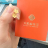 六桂福珠寶好運蓮蓮黃金耳釘女足金蓮花耳飾中秋節禮物送女友老婆生日紀念日 金重約1.85g*足金耳飾*品牌禮盒 曬單實(shí)拍圖