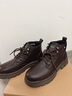 海瀾之家男鞋秋冬男靴2026新款馬丁靴男高幫棉鞋男士工裝靴大碼增高馬丁靴 黑色 42 曬單實(shí)拍圖