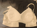 芝歌貓無(wú)痕孕婦內衣女聚攏懷孕期固定杯胸罩大碼無(wú)鋼圈文胸防下垂掌托新 奶白【單件-掌托全固定】 M -建議90-105斤或34/75AB 曬單實(shí)拍圖