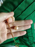 南珠世家 滴水成珠 粉色正圓形淡水珍珠耳環(huán) 18k金耳鉤時(shí)尚精致耳飾送女友送姐妹禮物 9.0-9.5mm珍珠+黃18k金耳鉤 曬單實(shí)拍圖