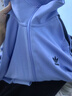 adidas復古風(fēng)針織休閑運動(dòng)立領(lǐng)夾克外套女秋季阿迪達斯官方三葉草 淡藍色/黑色 (偏小，推薦買(mǎi)大1碼)   M 曬單實(shí)拍圖