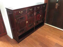 檀永林 檀永林紅木家具印尼黑酸枝 (學(xué)名:闊葉黃檀）儲物柜 實(shí)木斗柜中式鞋柜 玄關(guān)邊柜 款式二：三門(mén)鞋柜（118*38*108cm） 曬單實(shí)拍圖