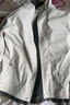 皮爾卡丹（pierre cardin）外套男春秋季假兩件拼接工裝夾克休閑立領(lǐng)上衣服男裝 珍珠白 2XL 曬單實(shí)拍圖