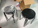 華愷之星 凳子 家用鐵藝餐凳 板凳換鞋凳高凳等位椅圓凳  HK5086 4把裝 曬單實(shí)拍圖