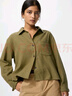 優(yōu)衣庫女裝法蘭絨箱型襯衫/長(cháng)袖襯衣480832 31 米色 M /160/84A 曬單實(shí)拍圖