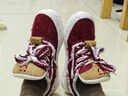 名創(chuàng  )優(yōu)品鞋子酒紅女鞋新款流蘇帆布鞋休閑國潮運動(dòng)板鞋男 酒紅色 38 曬單實(shí)拍圖