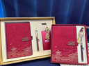 繡緞故宮文創(chuàng  )筆記本套裝教師節日禮品送老師禮物優(yōu)盤(pán)本子筆禮盒退伍政治生日紀念品學(xué)校年會(huì )禮物定制 霧霾藍-LT筆記本+古銅筆 曬單實(shí)拍圖