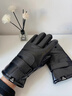 JCZS德國品牌皮手套男冬季加厚絨保暖騎行摩托車(chē)手套冬天防寒風(fēng)滑雪棉 黑色【帆布】帶魔術(shù)貼#觸屏 均碼 曬單實(shí)拍圖