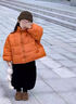 G.duck小黃鴨童裝男童羽絨服冬季兒童韓版外套男寶寶冬裝保暖羽絨衣服 桔色 100 cm 曬單實(shí)拍圖